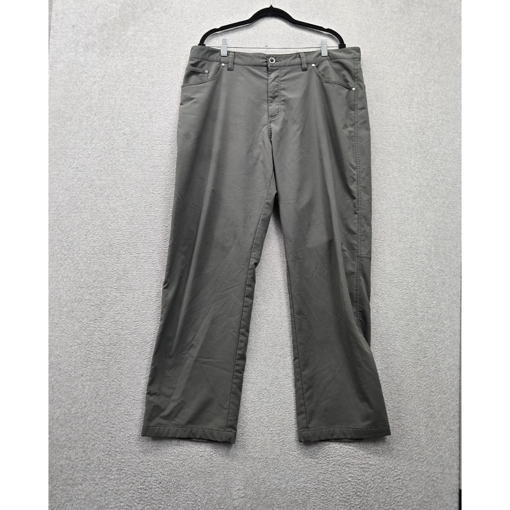 Royal Robbins Men Pants 38x32 Gray Cargo Outdoor Fleece Lined 31" Inseam